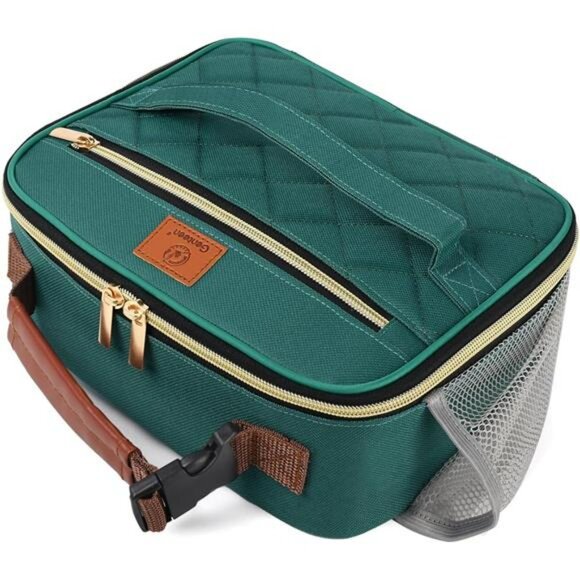Insulated Lunch Bag Small Reusable Cooler Tote Portable Lunchbox for Work School - Picture 1 of 7